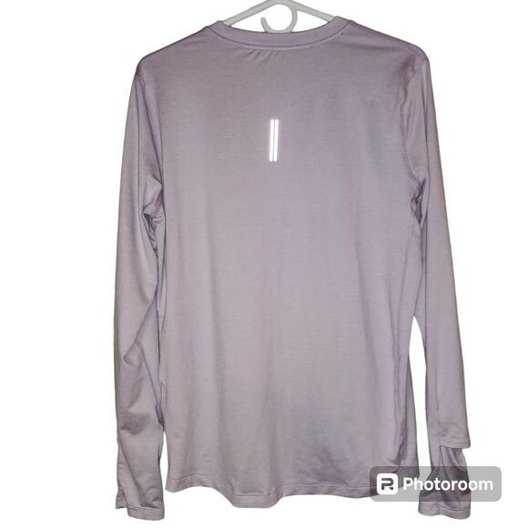 Nike Running Women's Reflective Long Sleeved Shirt Lavender Sz M - Picture 4 of 9